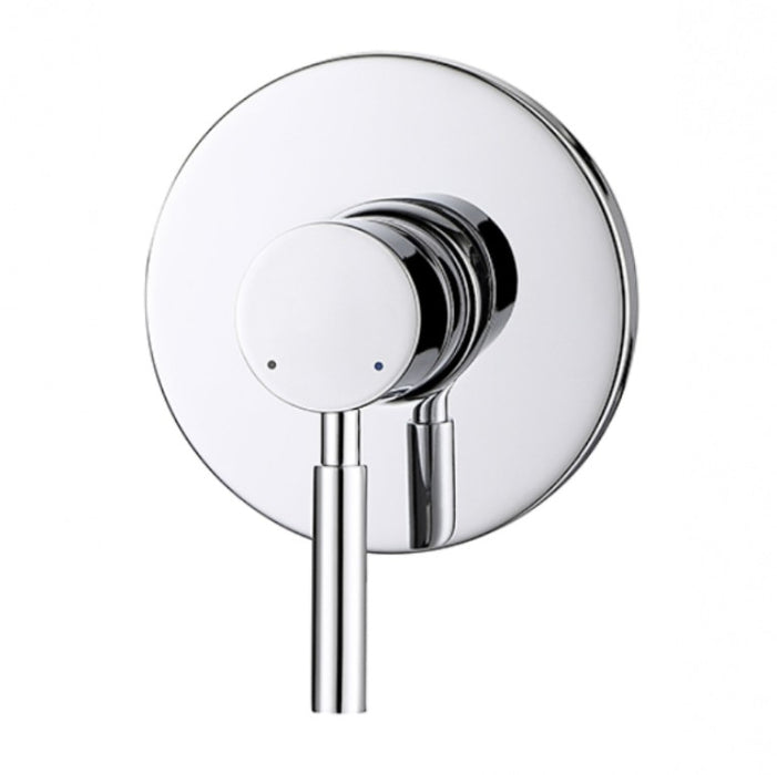 INS Pavia Chrome/Matt Black Round Shower Mixer