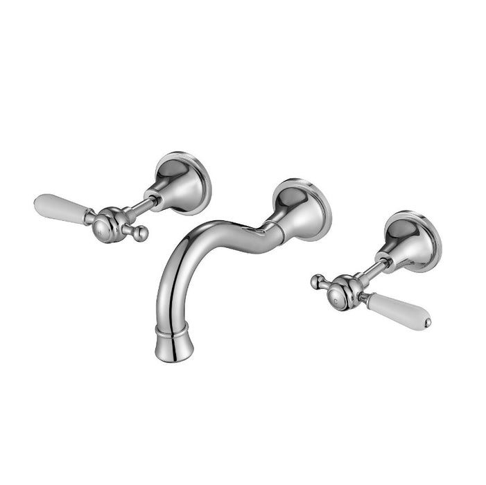 Modernnational Bordeaux Chrome/Matt Black/Brushed Bronze/Brushed Nickel Solid Brass Wall Spa And Sink Set