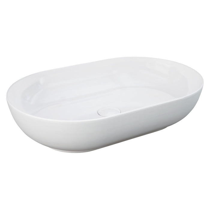 550*350*130mm FIE RAK Feeling Apline White Ceramic Oval Above Counter Basin