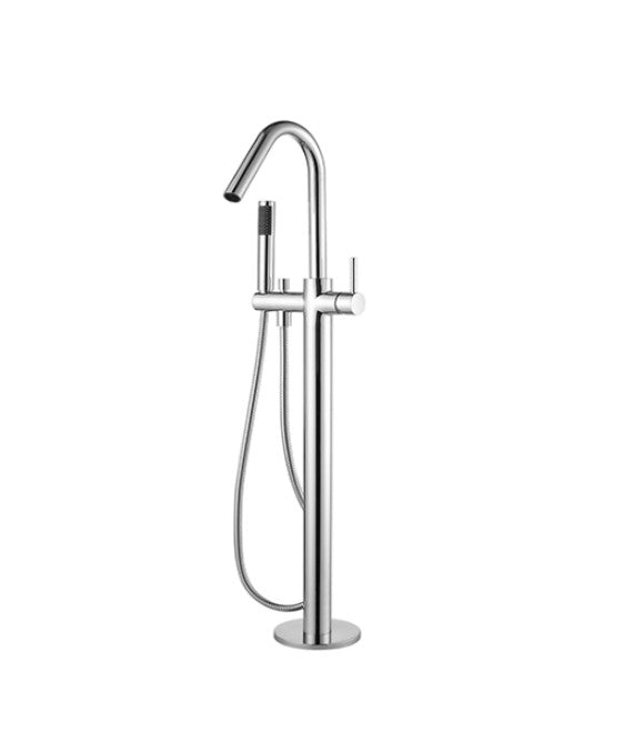 Modernnational Star Chrome/Matt Black/Brushed Nickel/Brushed Bronze/Champagne Solid Brass With Hand Shower Freestanding Bath Mixer