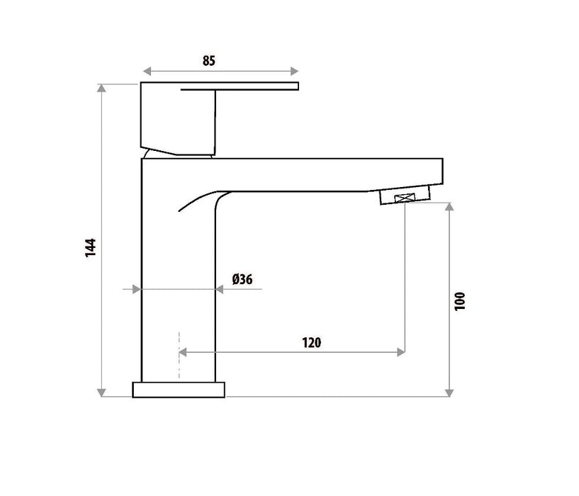 European Design The GABE Leva Basin Mixer Chrome/Chrome and Black/Chrome and Rose Gold/Brushed Gold/Matt Black/Matt Black and Rose Gold/Brushed Nickel/Gunmetal Grey