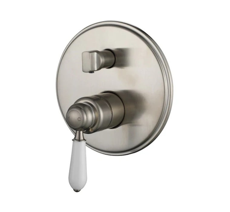 Modernnational Bordeaux Chrome/Matt Black/Brushed Bronze/Brushed Nickel Solid Brass Shower Diverter Mixer