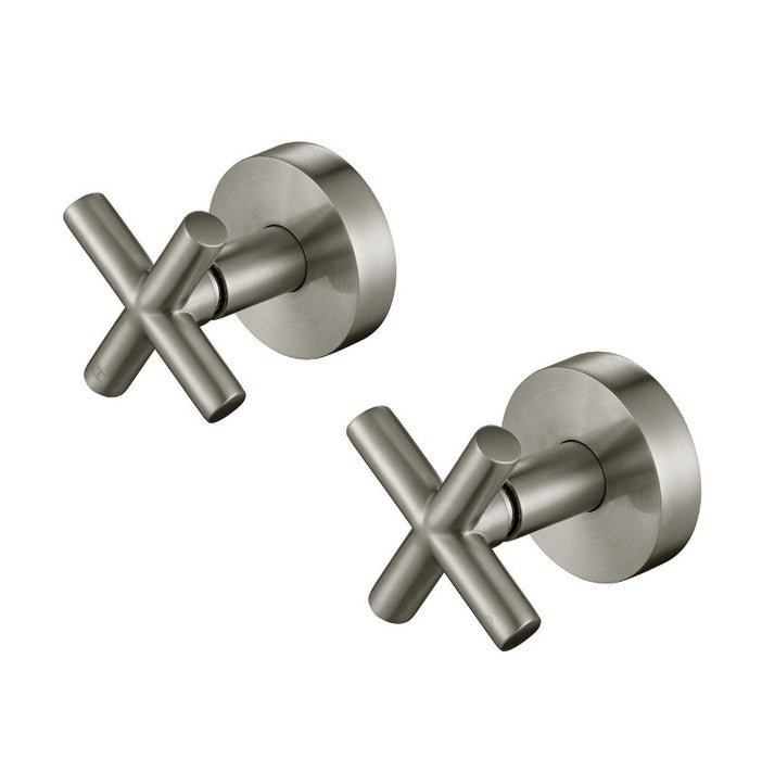 Modernnational Ryker Chrome/Matt Black/Brushed Bronze/Brushed Nickel Solid Brass 1/4 Turn Wall Stop Assemblies