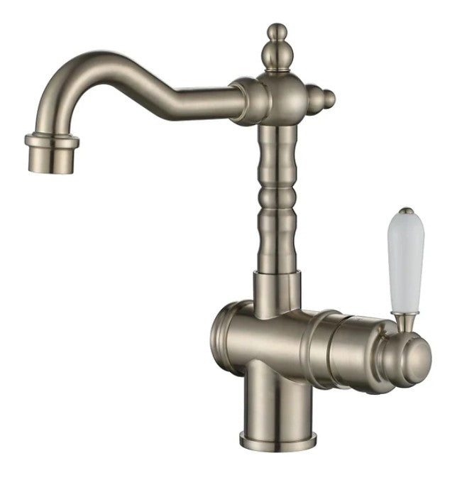 Modernnational Bordeaux Chrome/Matt Black/Brushed Bronze/Brushed Nickel Solid Brass High Rise Basin Mixer