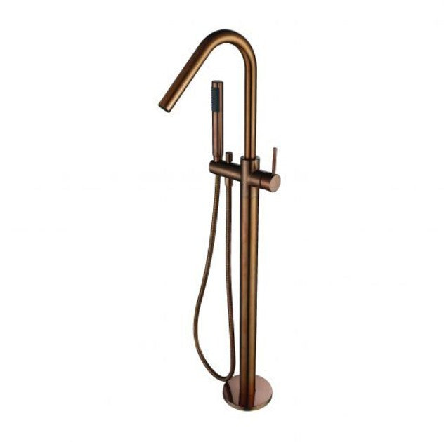 Modernnational Star Chrome/Matt Black/Brushed Nickel/Brushed Bronze/Champagne Solid Brass With Hand Shower Freestanding Bath Mixer