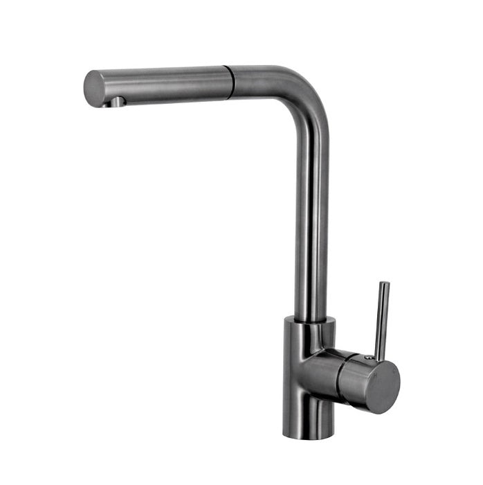 Fienza Isabella Deluxe Brushed Nickel Solid Brass Pull-Out Swivel Kitchen Mixer