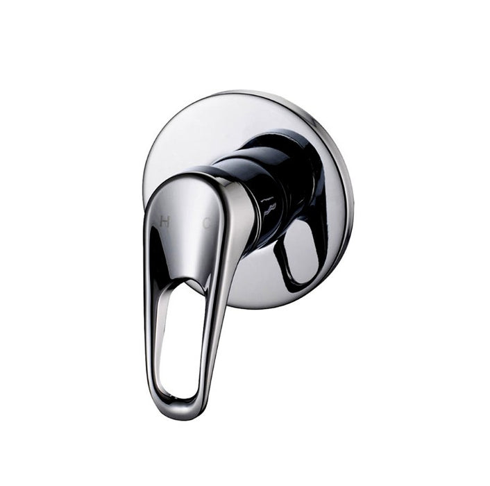 Fienza Loop Chrome Solid Brass Wall Mixer