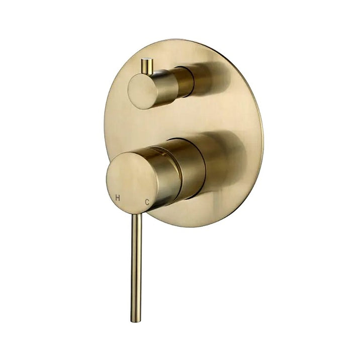 Modernnational Star Mini Chrome/Matt Black/Brushed Bronze/Brushed Nickel/Champagne/Gun Metal Solid Brass Shower Diverter Mixer