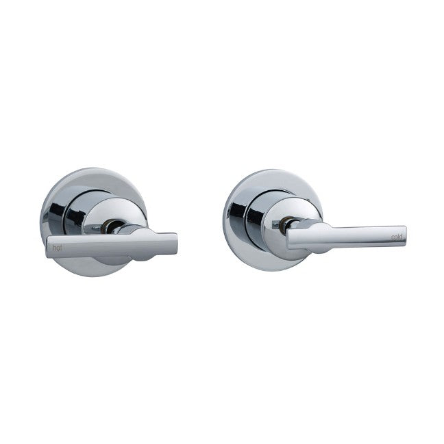 Fienza Michelle Chrome Solid Brass Lever Wall Top Assemblies