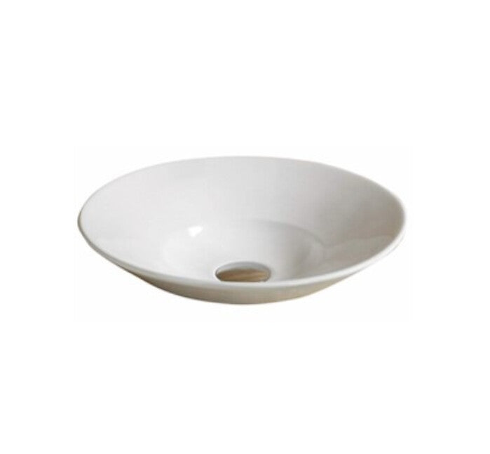 410*410*160mm Poseidon PIS4141 Gloss White Ceramic Round Insert Basin