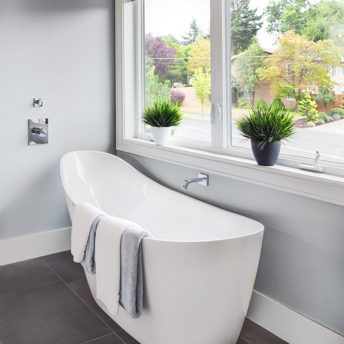 1500-1660*750*700mm Poseidon EBT Gloss White/Gloss Black/Matt White Special Shape Acrylic Freestanding Bathtub