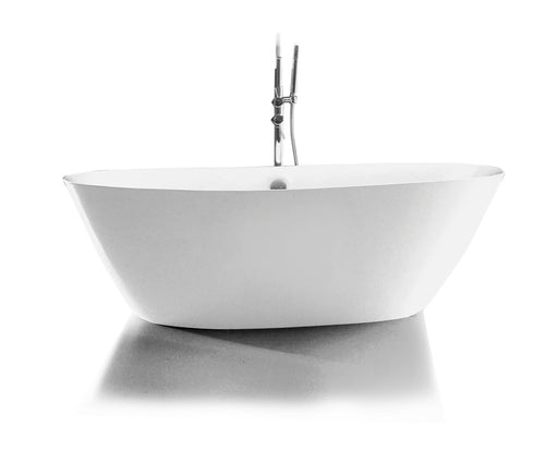 FS13 1800*900*600mm Bath Tub White/Black Acrylic Free Standing oval - HD reno