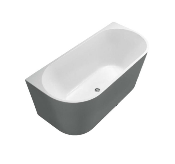 1500-1700*780*600mm Cee Jay Multi-Color Oval Acrylic Back To Wall Bathtub - HD reno