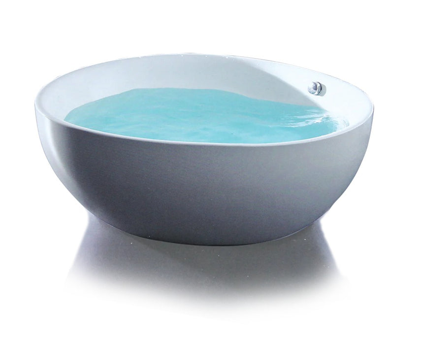 FS20 1500*1500*650mm Bath Tub White Acrylic Free Standing Round - HD reno