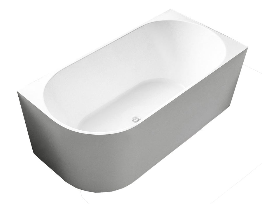 1700*800*600mm/1500*750*600mm White Acrylic Corner Back to Wall Bathtub