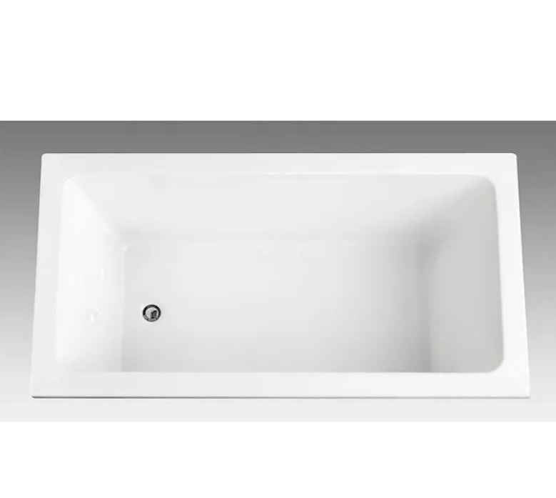 1200/1500/1700mm INS VIVA Gloss White Rectangle HighBack Acrylic Drop In Bathtub (Copy)
