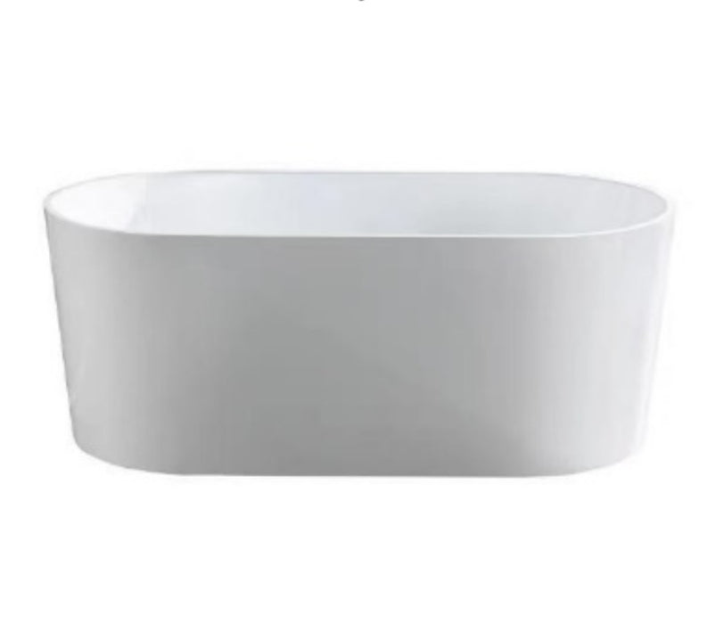 1205*700*550mm/1500*750*590mm/1690*780*580mm Orian Gloss White Acrylic Freestanding Bathtub No Overflow