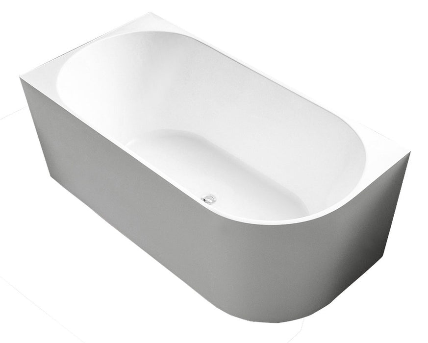 1700*800*600mm/1500*750*600mm White Acrylic Corner Back to Wall Bathtub