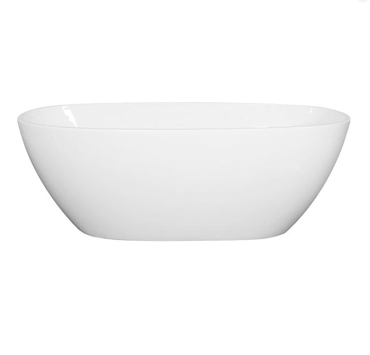 1500-1700*750*595mm Poseidon MWBT Matt White Oval Acrylic Freestanding Bathtub