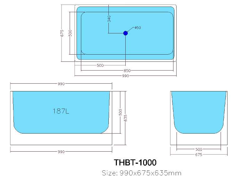 1000-1700*680*580mm Poseidon THBT Gloss White/Matt White Rectangle Acrylic Freestanding Bathtub