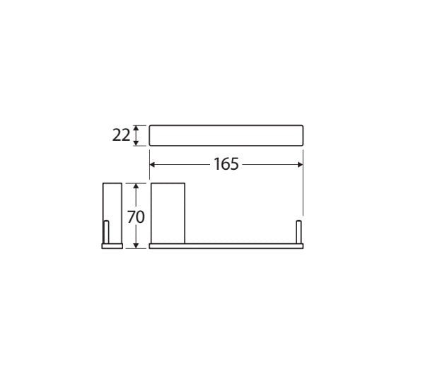Tono Toilet Roll Holder Chrome/Brushed Nickel/Gun Metal/Matte Black/Urban Brass