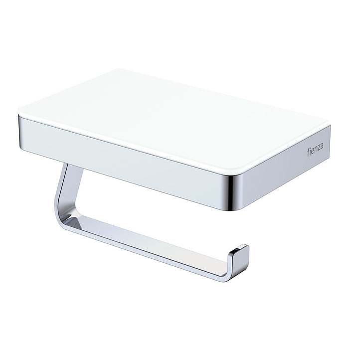 Tono 304 Stainless Steel Toilet Roll Holder With Glass Shelf Chrome/Brushed Nickel/Gun Metal/Matte Black/Urban Brass