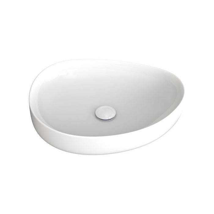 500*400*100mm Pebble Ceramic Medium Above Counter Basin Gloss White/Matte White/Matte Khaki/Matte Olive/Matte Black