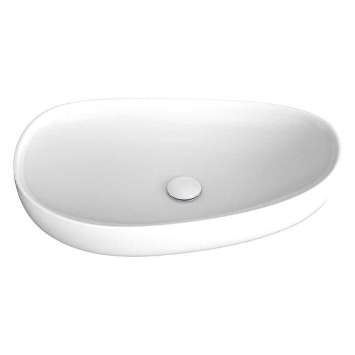 650*400*100mm Pebble Ceramic Large Above Counter Basin Gloss White/Matte White/Matte Khaki/Matte Olive/Matte Black