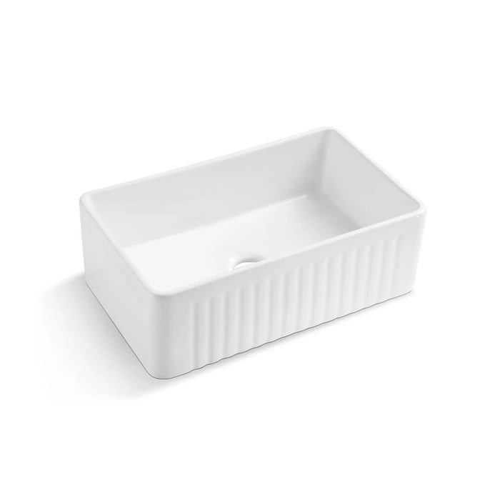 765*455*255mm Boston Butler White Ceramic Kitchen Sink