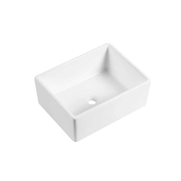 530*400*200mm Butler Essentials White Ceramic Stright Facing Sink