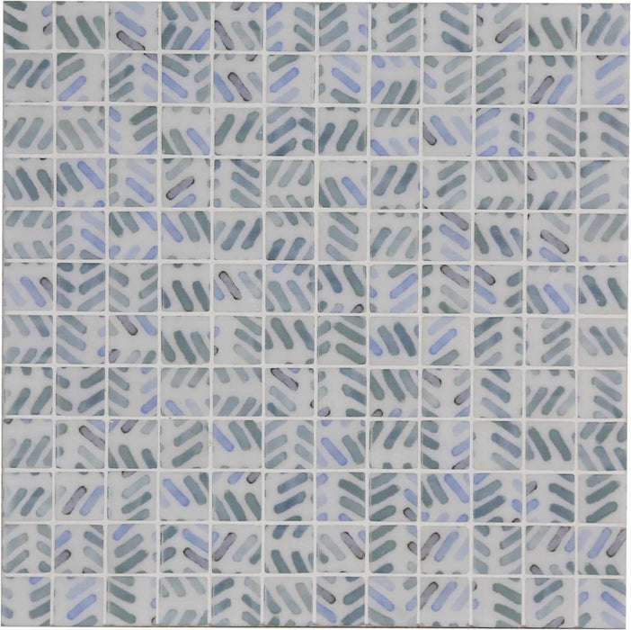 25/50mm AQUARELLE STROKES Corner/Cove/Square Mosaic Tiles 1-2m2/pack 15lm/pack