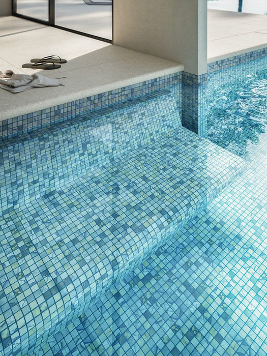 25/50mm AQUARELLE WASHES Corner/Cove/Square Mosaic Tiles 1-2m2/pack 15lm/pack