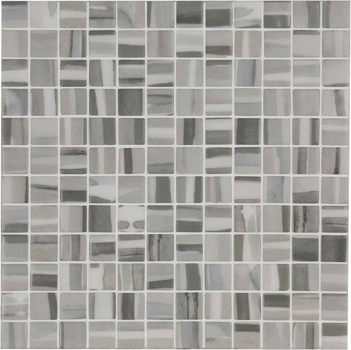 25/50mm AQUARELLE LAYERS Corner/Cove/Square Mosaic Tiles 1-2m2/pack 15lm/pack