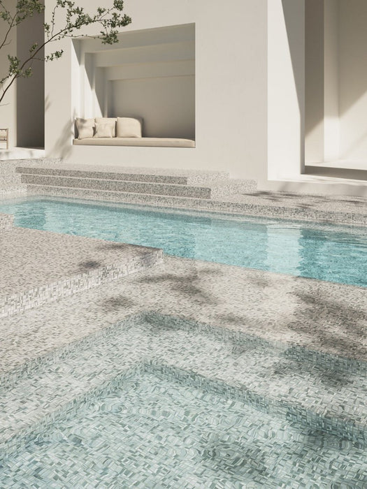 25/50mm AQUARELLE LAYERS Corner/Cove/Square Mosaic Tiles 1-2m2/pack 15lm/pack