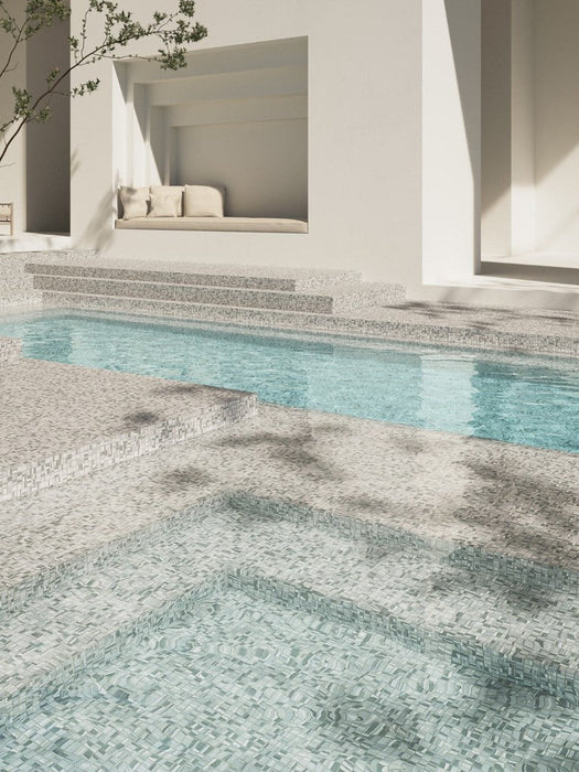 25/50mm AQUARELLE LAYERS Corner/Cove/Square Mosaic Tiles 1-2m2/pack 15lm/pack