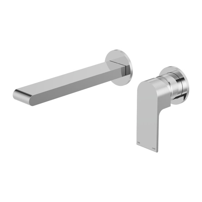 Nero 190mm Bianca Wall Basin/Bath Mixer Separate Back Plate Chrome/Matte Black/Brushed Nickel/Brushed Gold/Gun Metal