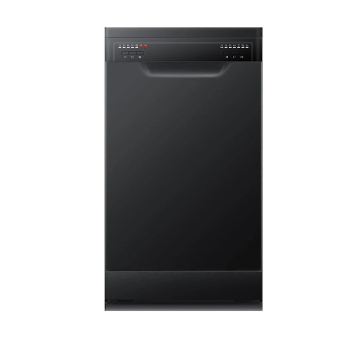 450*610*645mm 9 Place Settings Black Freestanding Dishwasher