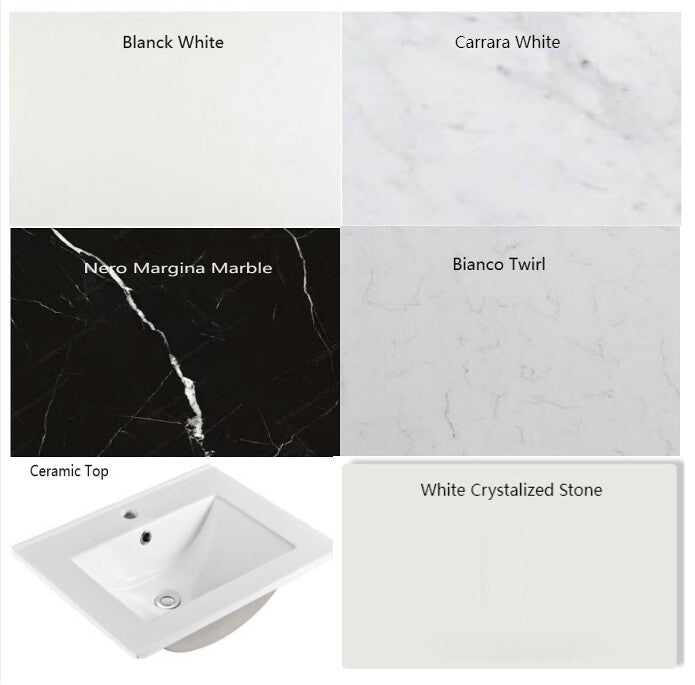 600-1500*450*500mm POS CETO Brindabella Matte White PVC Constructed Fluted Bathroom Cabinet Wall Hung Vanity