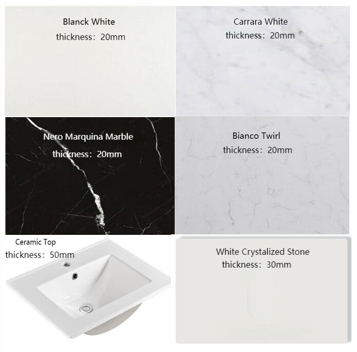 600-1500*460*500mm POS CETO Kirribilli Matte White PVC Constructed Fluted Bathroom Cabinet Wall Hung Vanity