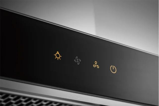 900*515*(520-940)mm Fotile Black Glass Wall Mount Rangehood