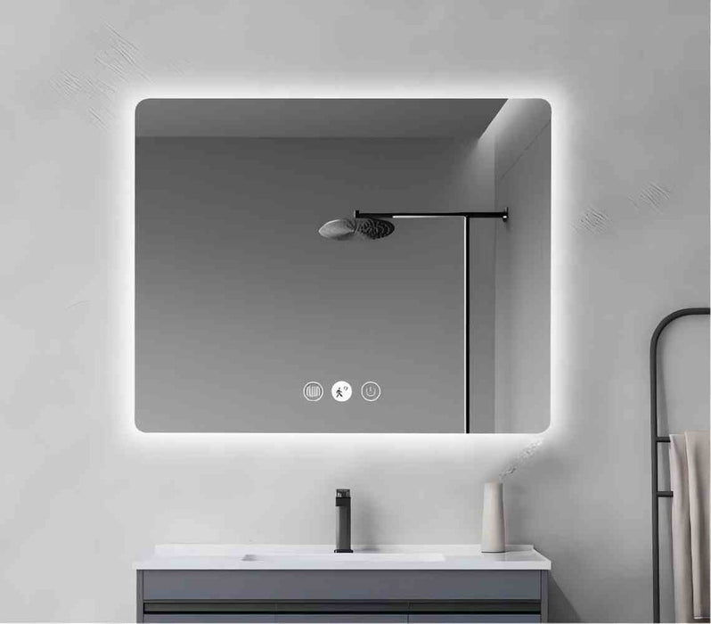 900*750*5mm Mercio Frameless Copper-free Glass Rectangle Pencil Edge LED Mirror