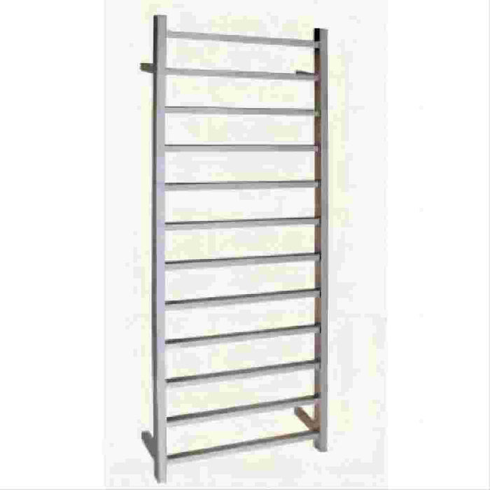 1300*600*110mm 12 Square Bars Heated Towel Rail With Chrome Stainless Steel (304) With Polished Finish