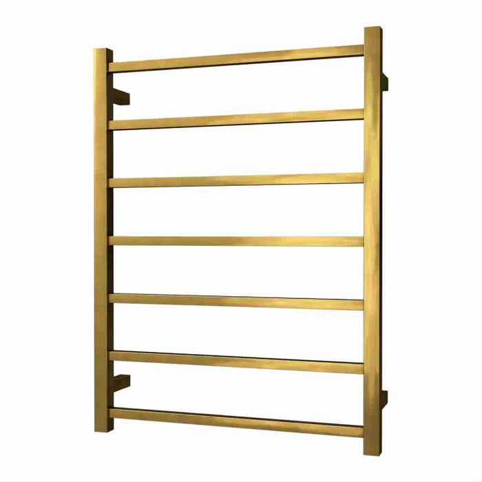 800*600*110mm ROMA 7 Square Bars Chrome/Matt Black 3 Color 304 Stainless Steel With Polished Finish Heated Towel Rail