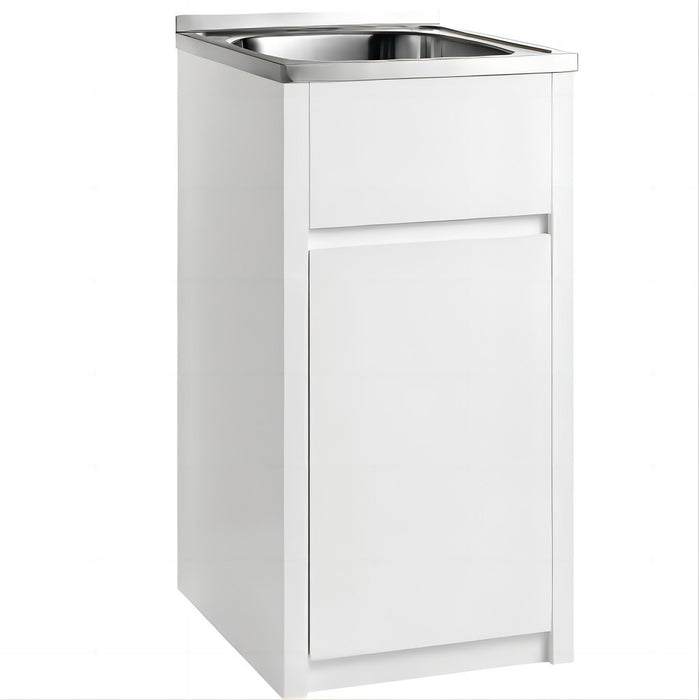 454*555*890mm 35 Litres 304 Stainless Steel Sink With PVC Laundry Tub Cabinet