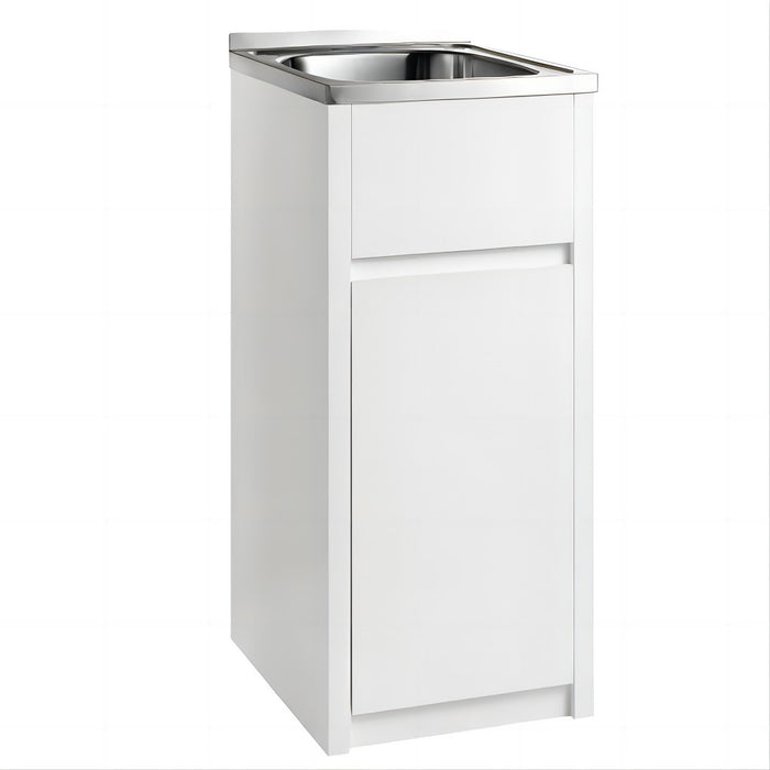 385*500*890mm 30 Litres 304 Stainless Steel Sink With PVC Laundry Tub Cabinet
