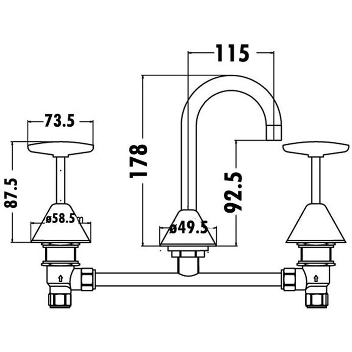 PGNZ Range Tapware - Basin, Bath, Washing Machine, Shower and Wall Taps Sets - HD reno