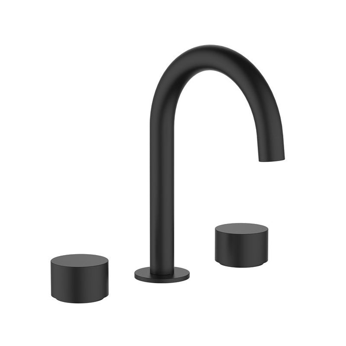 Ikon Tana Chrome/Matt Black/Brushed Nickel/Brushed Gold Solid Brass Round 1/4 turn Ceramic/Disc Basin Set - HD reno