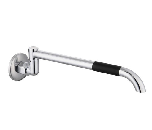 Ikon 225mm Chrome Solid Brass Round Laundry Spout - HD reno