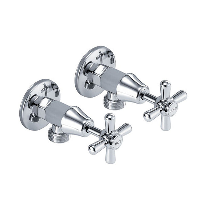 Ikon PENZ Chrome Brass And Zinc Alloy Basin, Bath, Washing Machine, Shower and Wall Taps Sets Range Tapware - HD reno