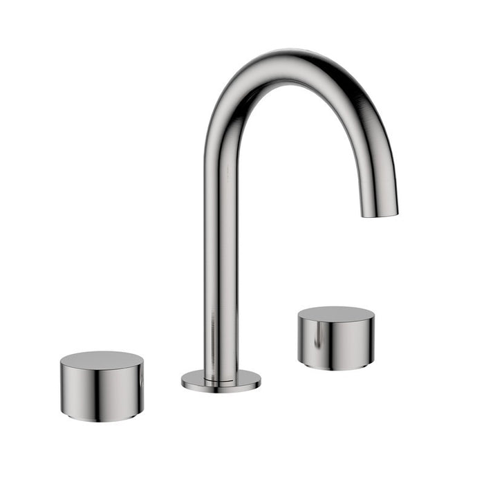 Ikon Tana Chrome/Matt Black/Brushed Nickel/Brushed Gold Solid Brass Round 1/4 turn Ceramic/Disc Basin Set - HD reno